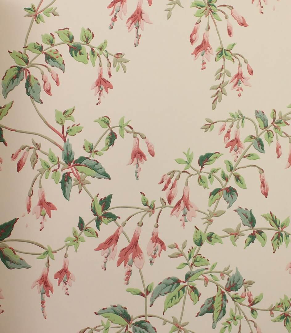 Tapeta roślinna Colefax and Fowler W7018-03 Fuchsia Ashdown