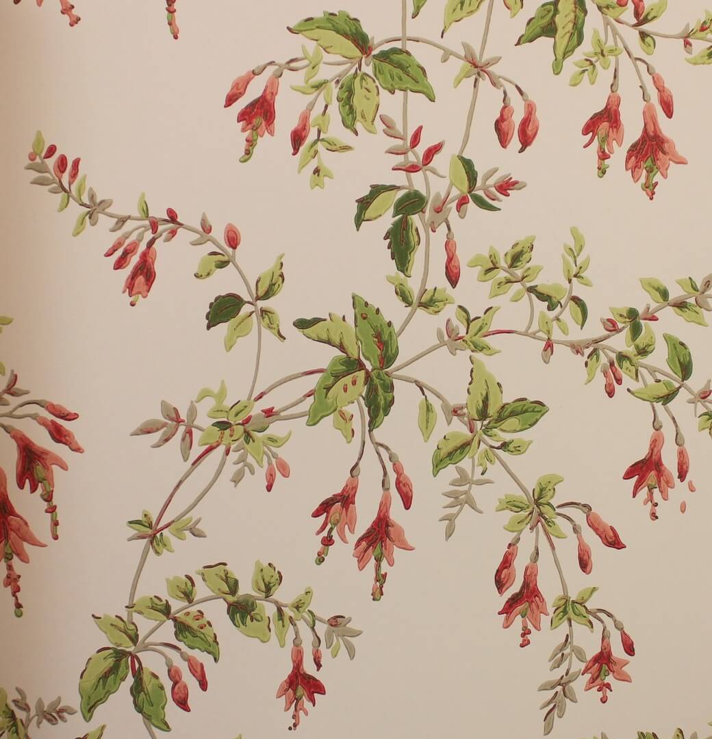 Tapeta roślinna Colefax and Fowler W7018-06 Fuchsia Ashdown