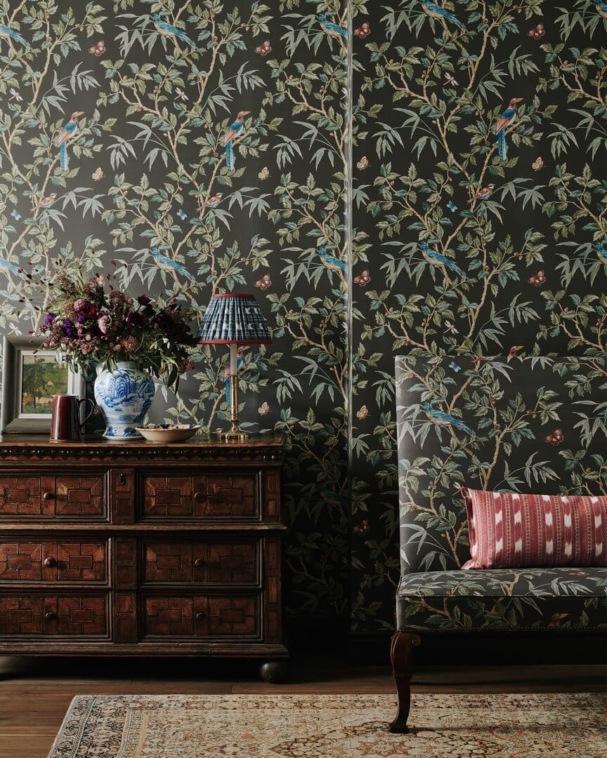 Tapeta botaniczna w stylu chinoiserie Colefax and Fowler W7021-04 Ashdown