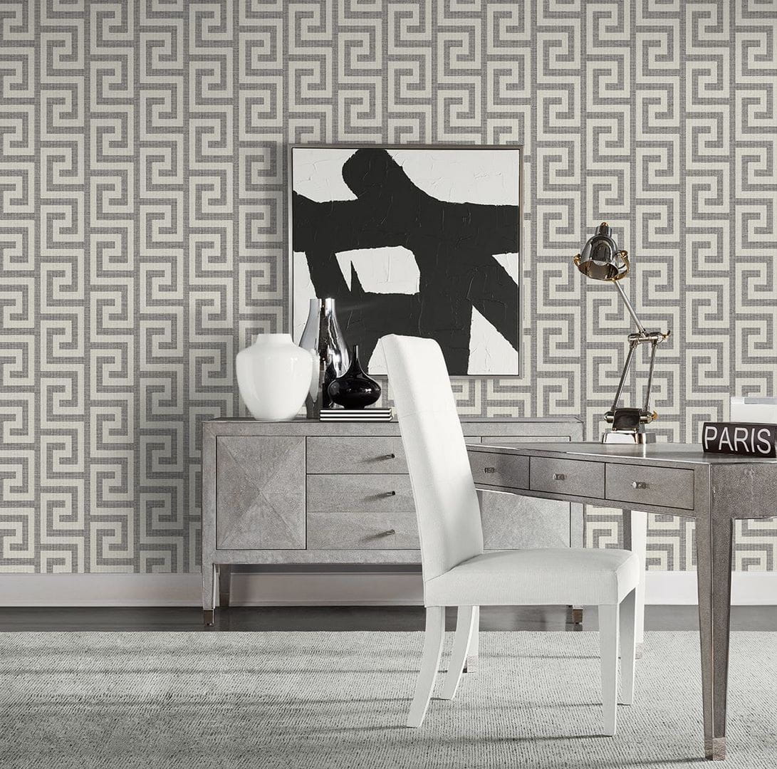 Tapeta greckie meandry (klucze) Wallquest Lillian August LN41208 Coastal Haven