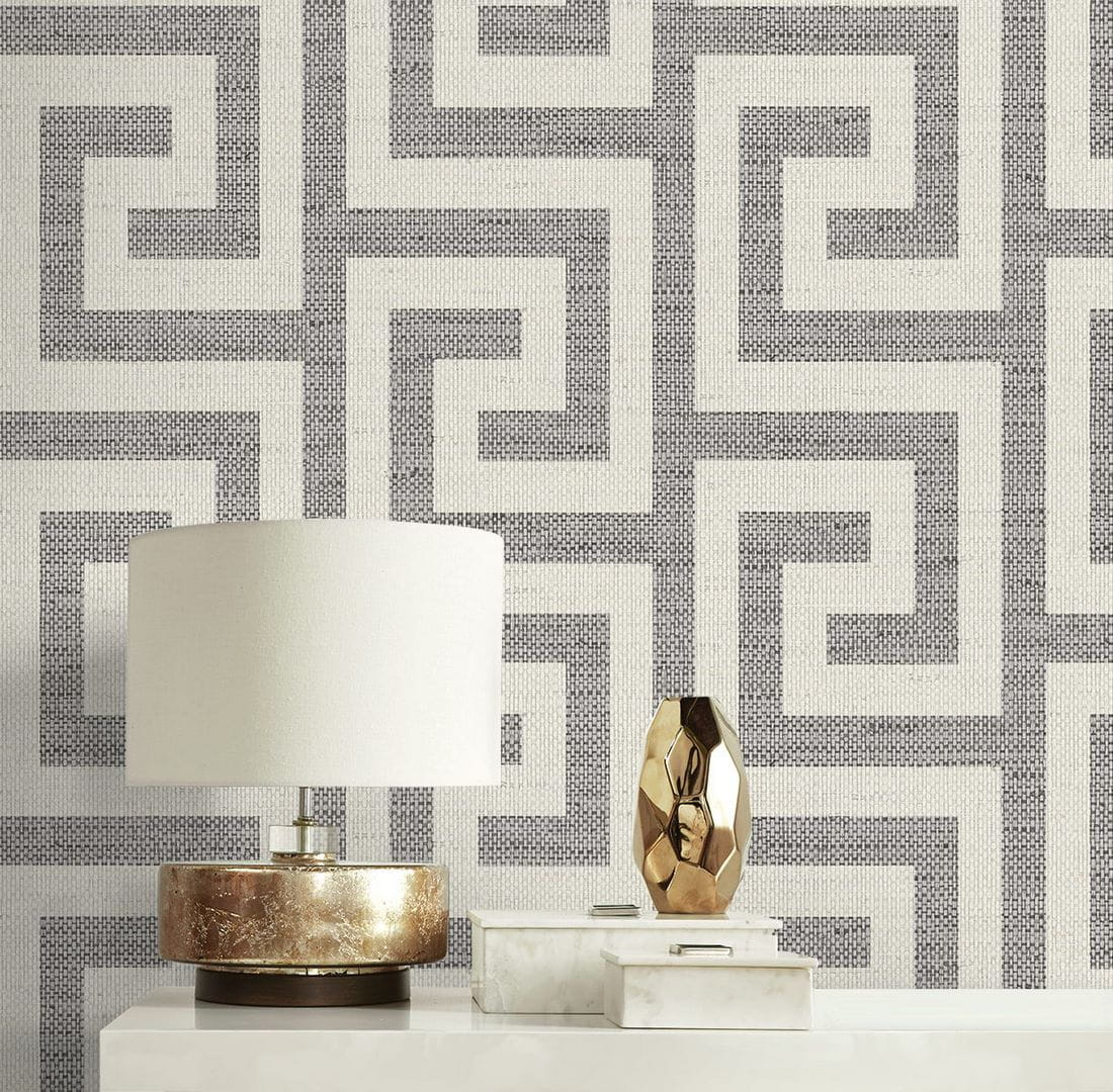 Tapeta greckie meandry (klucze) Wallquest Lillian August LN41208 Coastal Haven