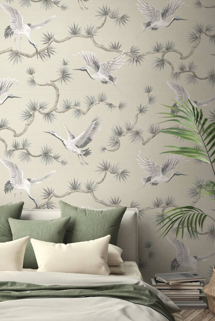Tapeta żurawie Wallquest GL21700 Grasslands