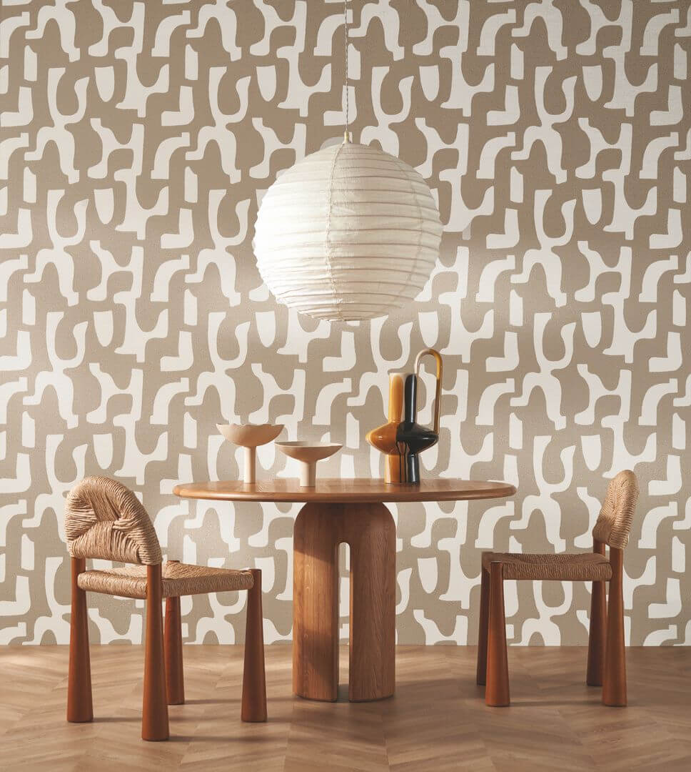 Tapeta abstrakcyjne organiczne kształty Casamance 76560202 Seran Le Lin 3
