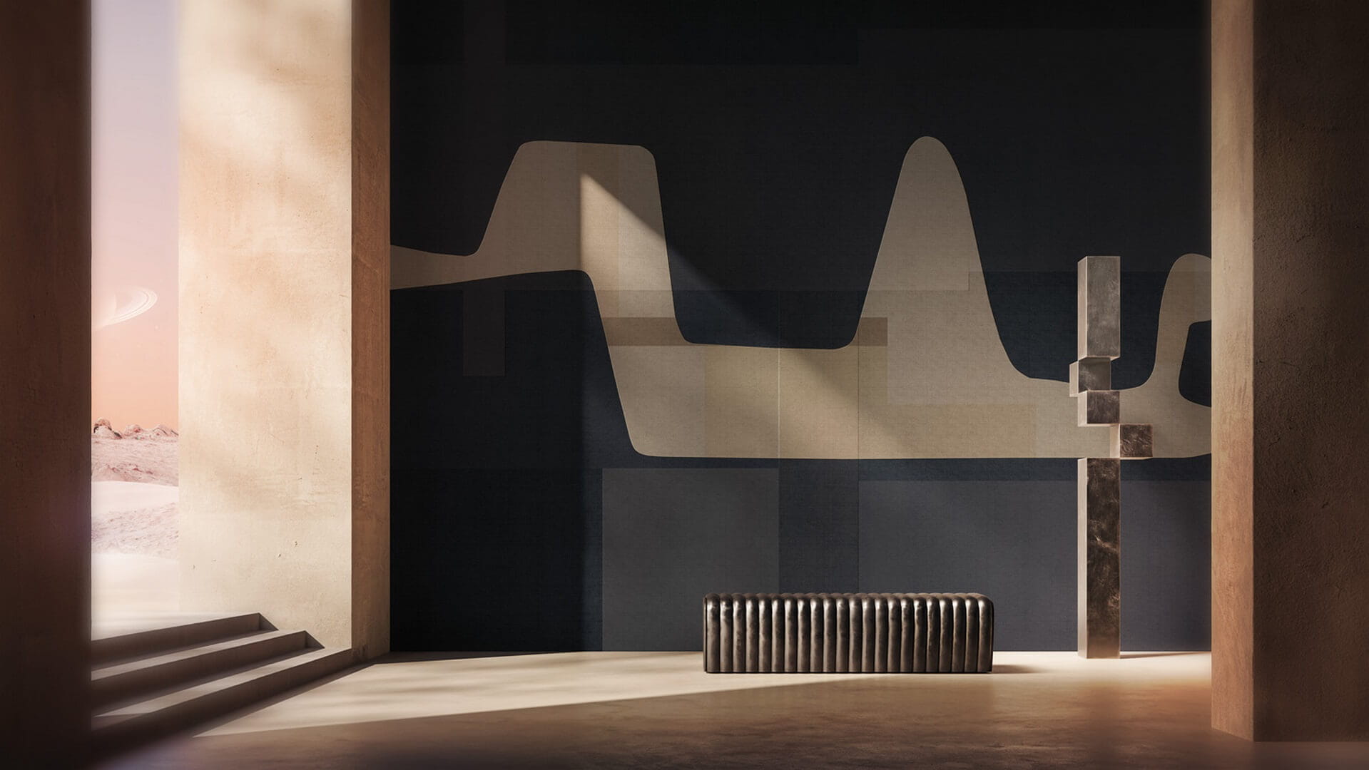 Fototapeta abstrakcyjna London Art 24011 3 Demon's Eye Exclusive Wallpaper 2024