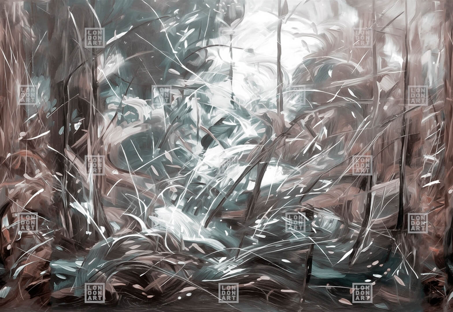 Fototapeta abstrakcyjna dżungla London Art 24016 1 Hyper Paint Exclusive Wallpaper 2024