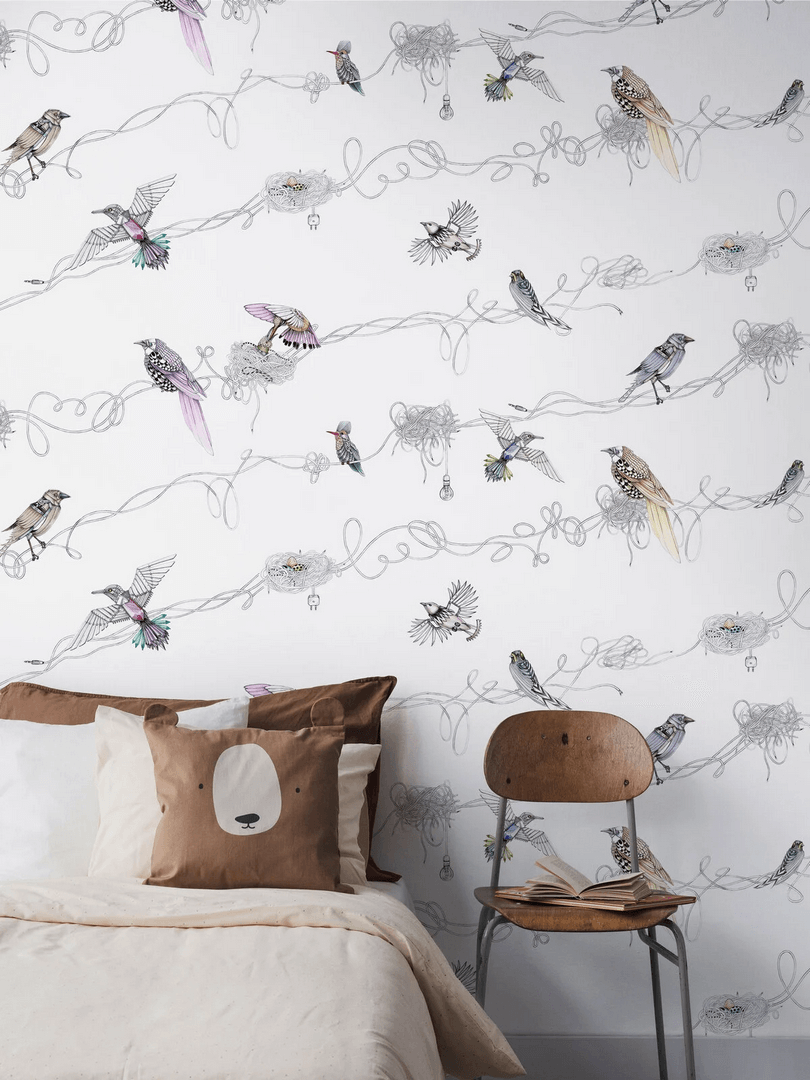 Mural ptaki Boras Tapeter Studio 9532W Mechanical Birds
