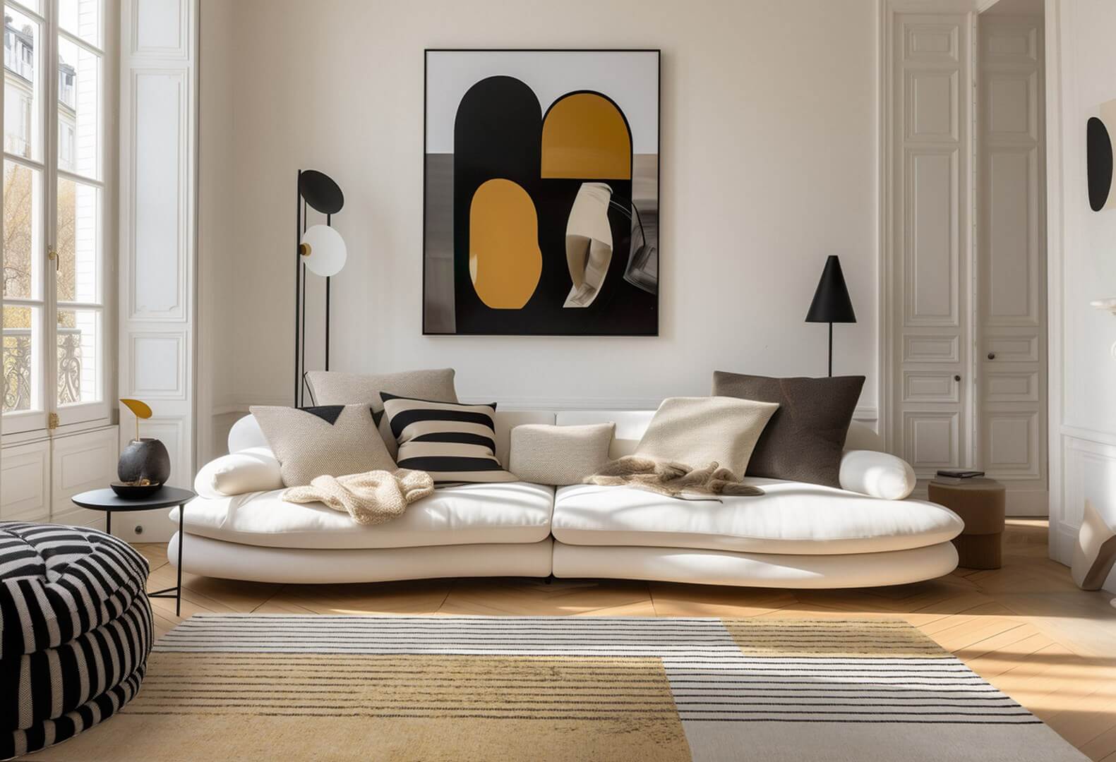 Dywan geometryczny Deco Rugs 4525 SIMPLE LINES