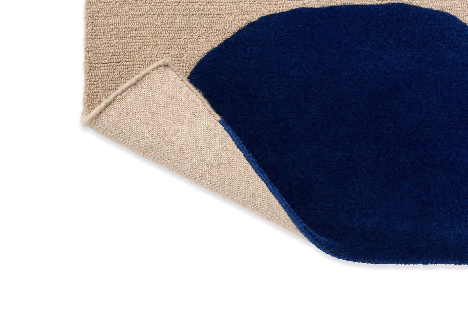 Dywan wełniany geometryczny koła Marimekko Isot Kivet Blue 132508