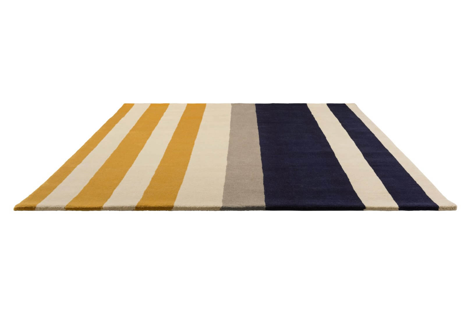 Dywan wełniany w paski Marimekko Ralli Yellow 132606
