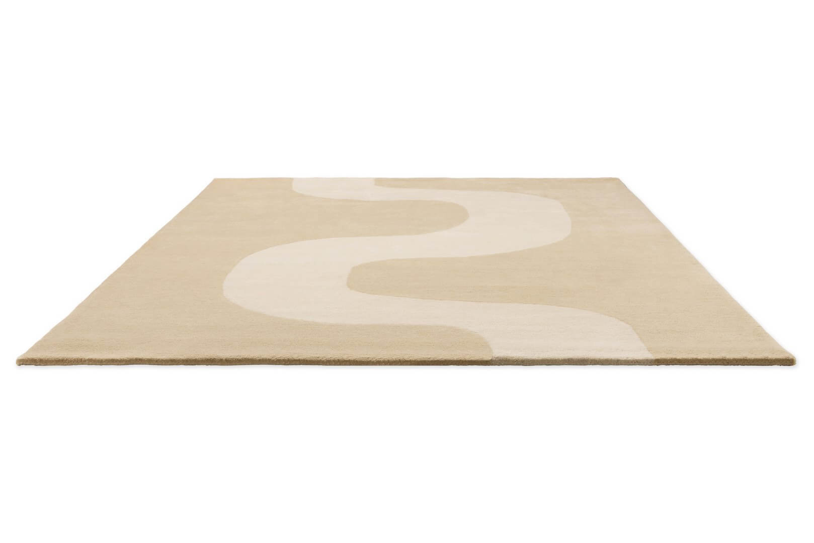 Dywan wełniany geometryczny Marimekko Seireeni Warm Beige 132701