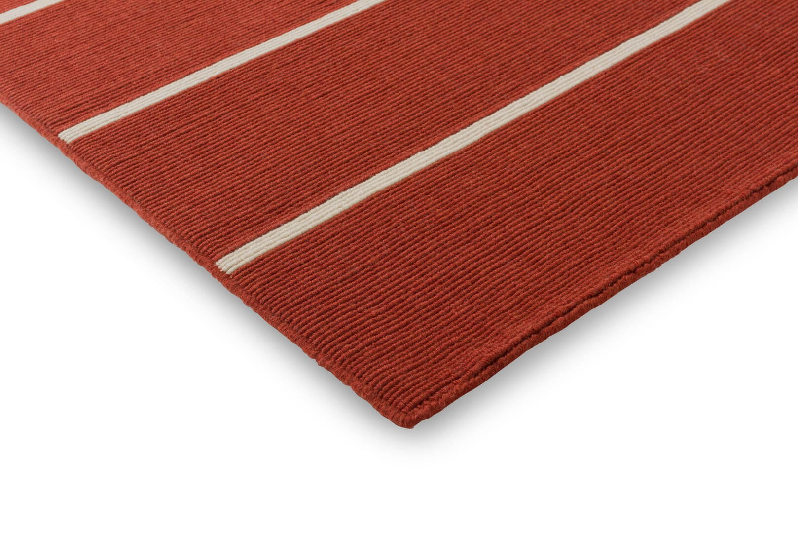 Dywan wełniany w paski Marimekko Tiibet Burnt Orange 132803