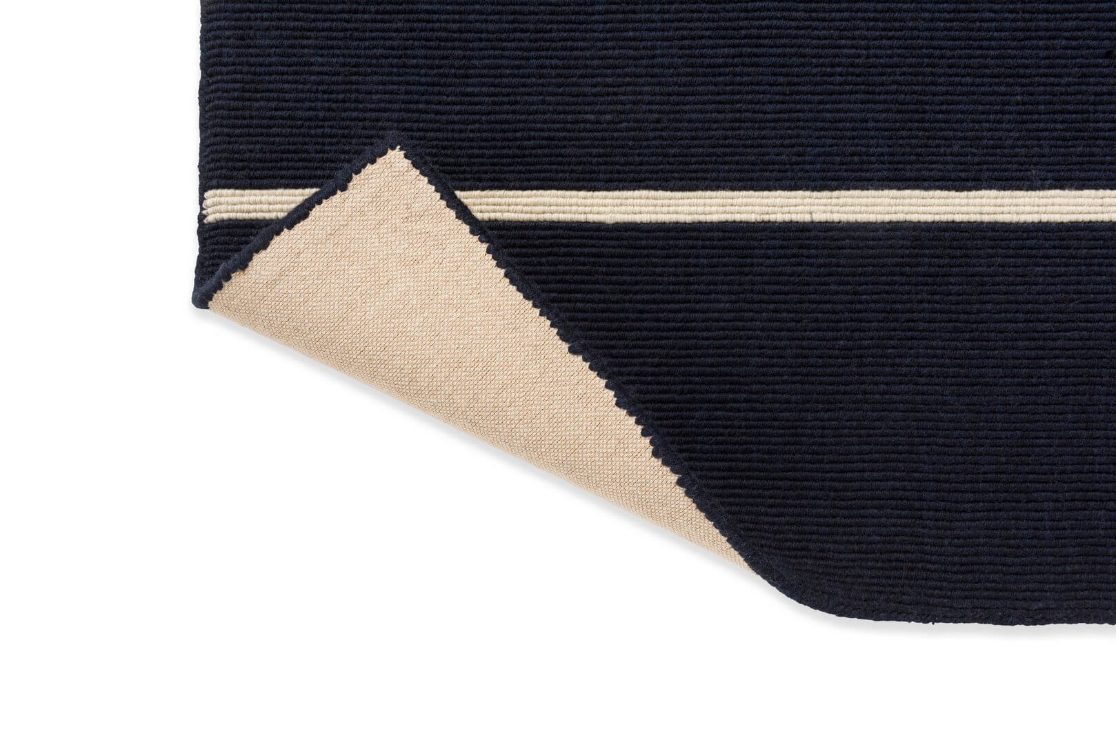 Dywan wełniany w paski Marimekko Tiibet Deep Blue 132808
