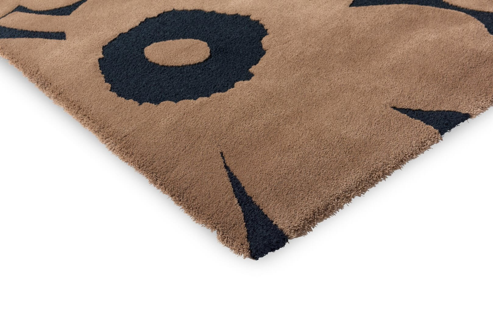 Dywan wełniany w kwiaty retro Marimekko Unikko Beige 132211