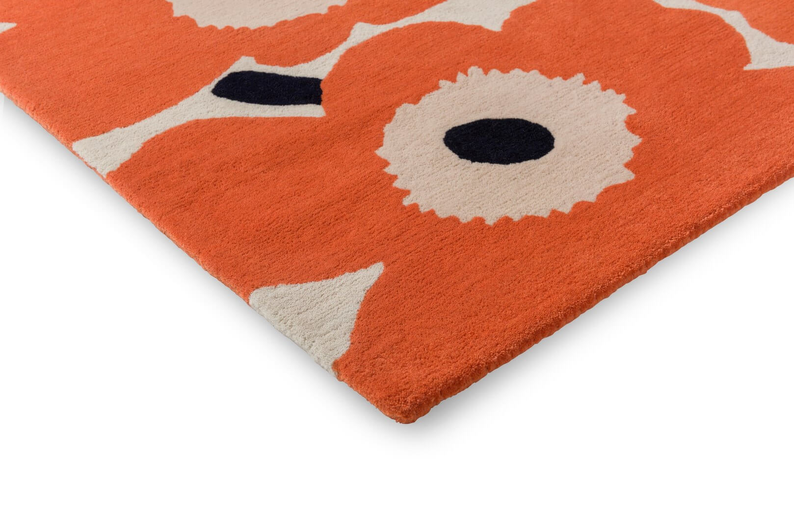 Dywan wełniany kwiaty Marimekko Unikko Orange Red 132403