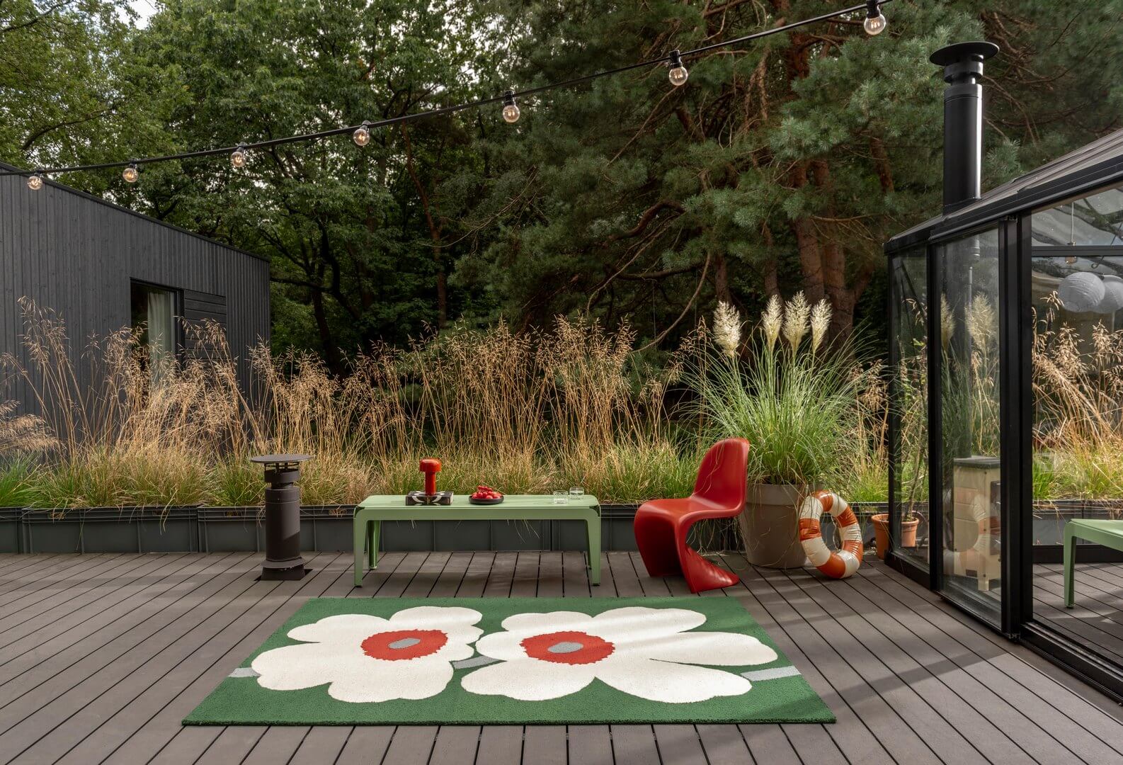 Dywan zewnętrzny w kwiaty Marimekko O Unikko 60th Anniversary 433007