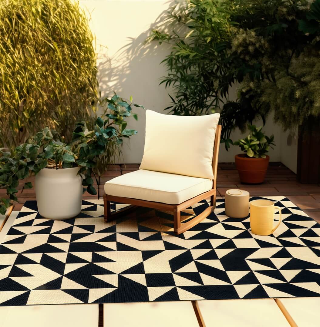 Dywan zewnętrzny geometryczny Luz Carpet Decor Outdoor/Indoor