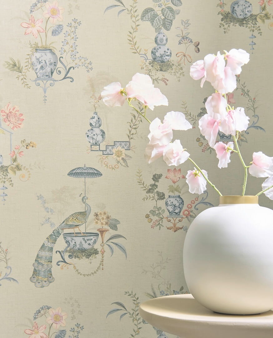 Tapeta botaniczna – wazony i ptaki Eijffinger 333140 Pip Studio 6