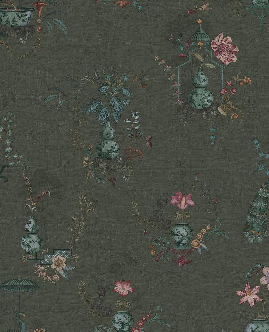 Tapeta botaniczna – wazony i ptaki Eijffinger 333144 Pip Studio 6