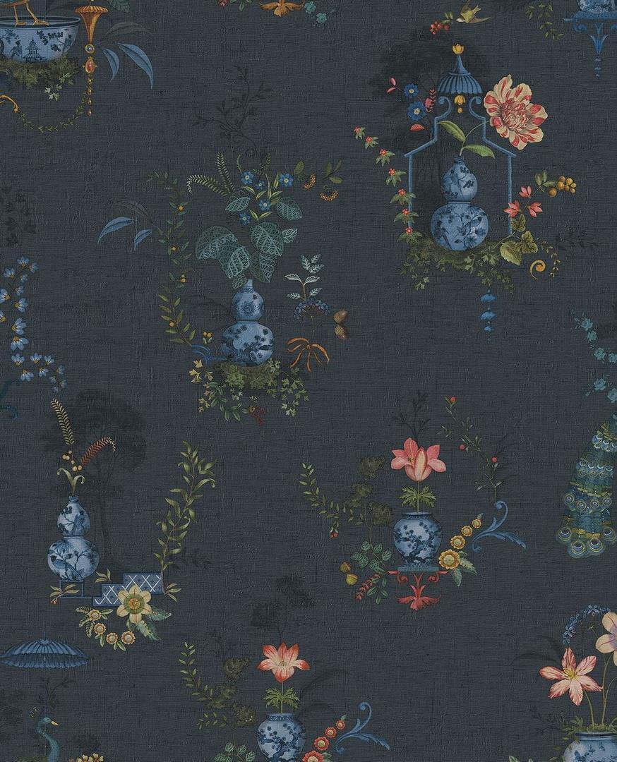 Tapeta botaniczna – wazony i ptaki Eijffinger 333145 Pip Studio 6