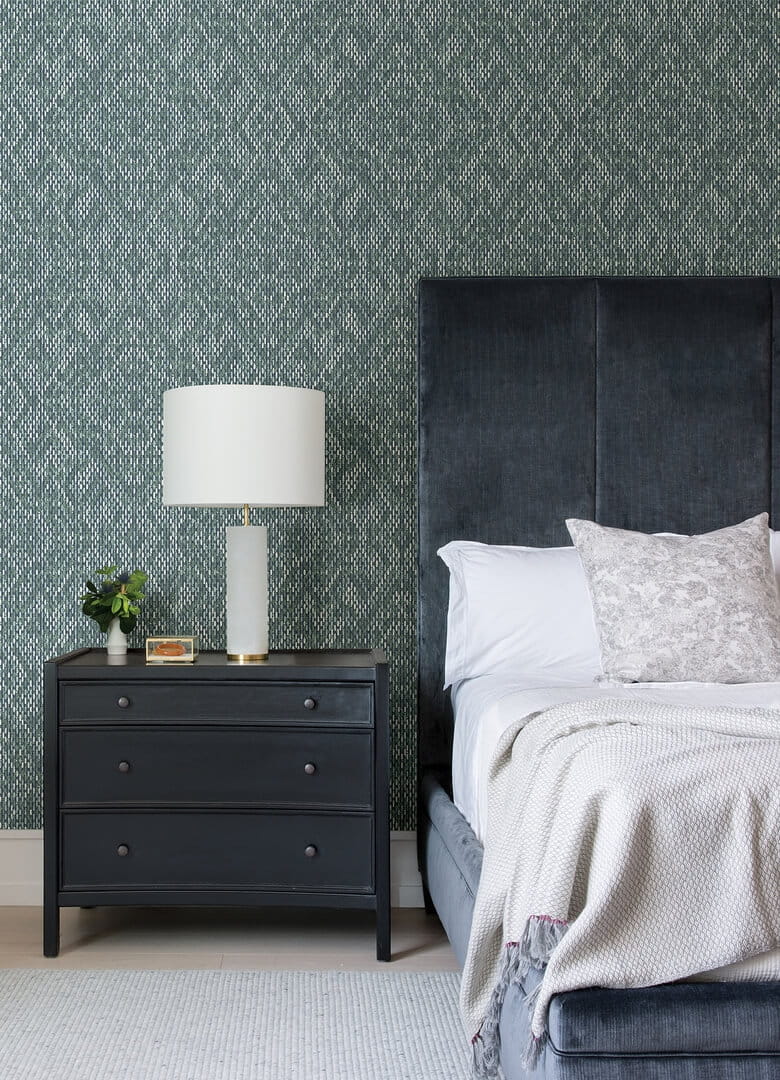 Tapeta geometryczna z efektem tkania Fine Decor FD26244 Scott Living II By Drew & Jonathan