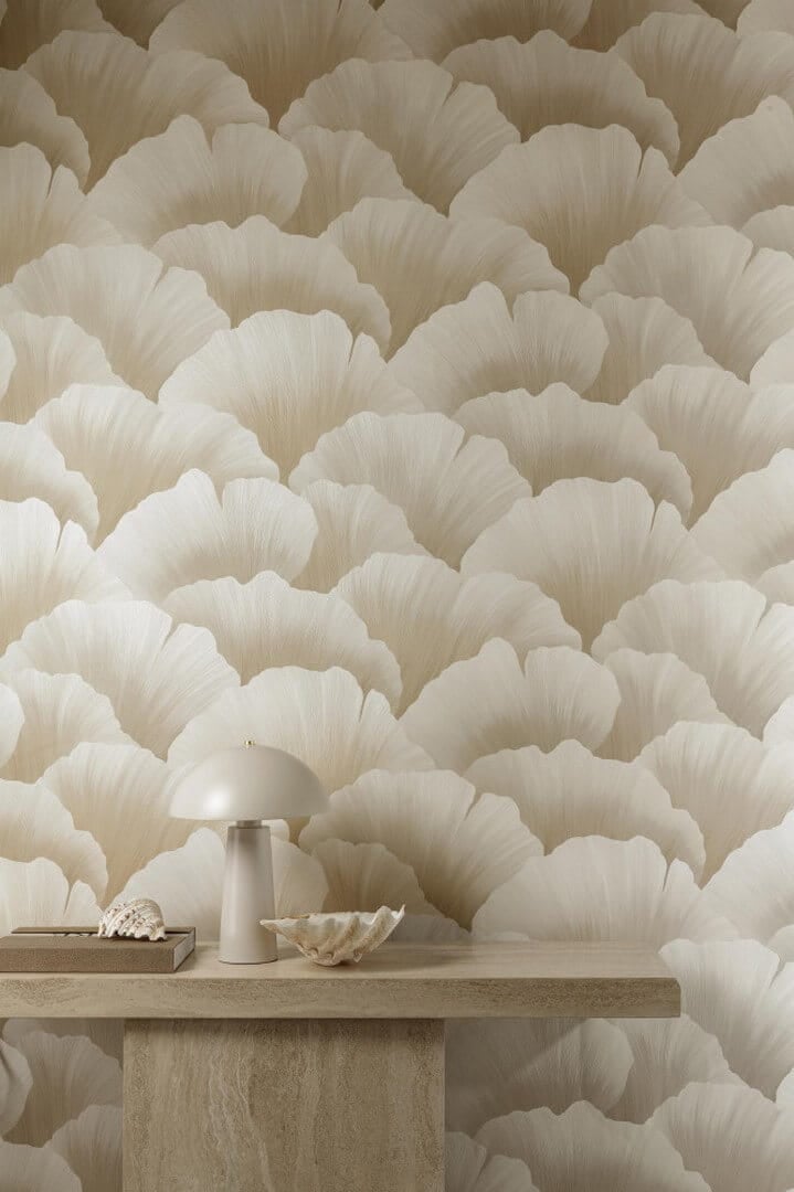 Tapeta liście ginkgo biloba Grandeco BZ3005 Belize