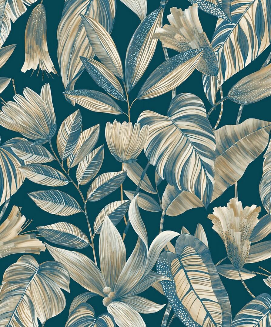 Tapeta liście Grandeco BZ3104 Belize