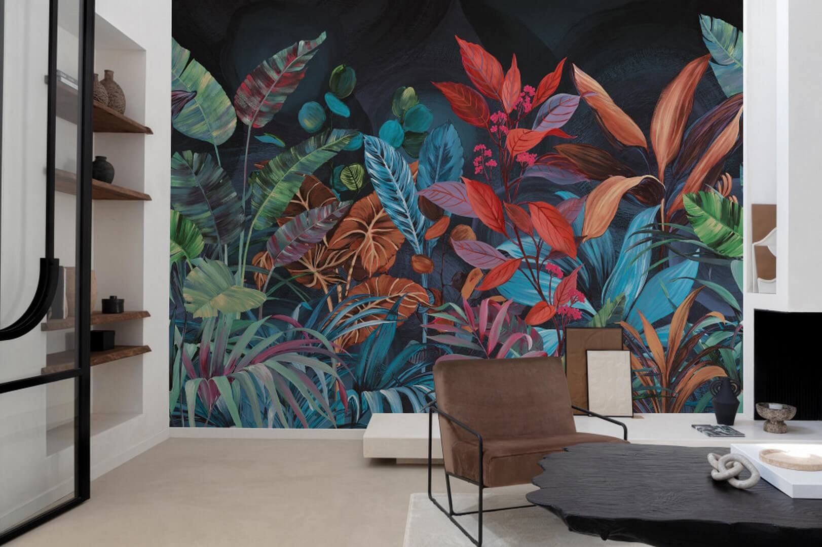 Mural kolorowa liście Grandeco BZ6001 Belize