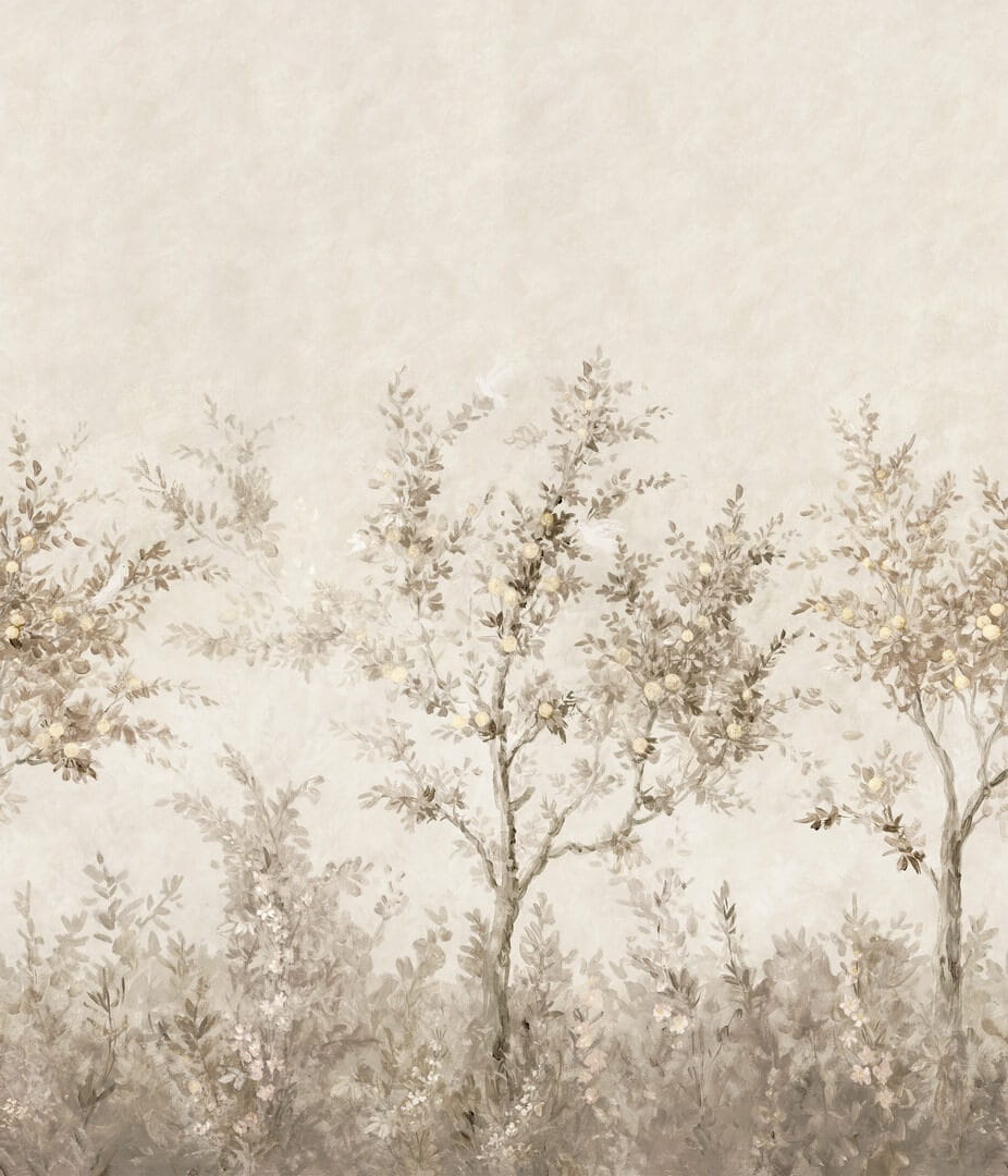 Mural drzewa w impresjonistycznym stylu Boras Tapeter Studio 9584W Lydia's Garden Garden Collection