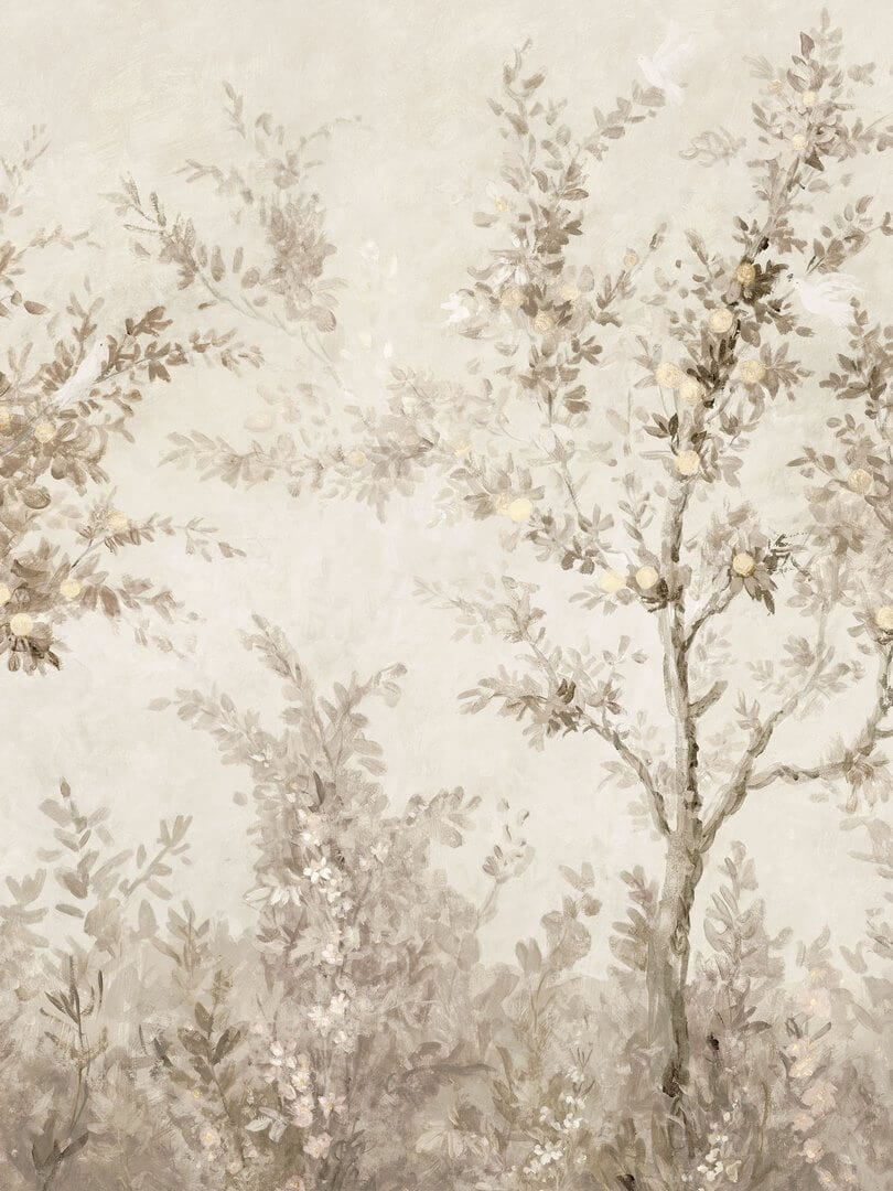 Mural drzewa w impresjonistycznym stylu Boras Tapeter Studio 9584W Lydia's Garden Garden Collection