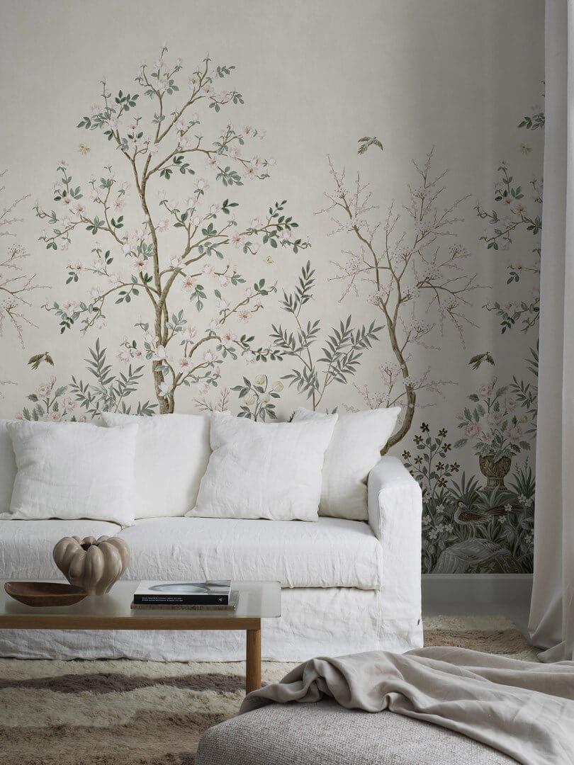 Mural ogród chinoiserie Boras Tapeter Studio 9585W Magnolia Garden Garden Collection