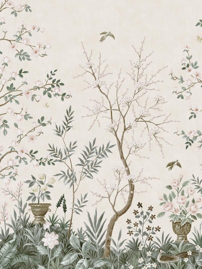 Mural ogród chinoiserie Boras Tapeter Studio 9585W Magnolia Garden Garden Collection