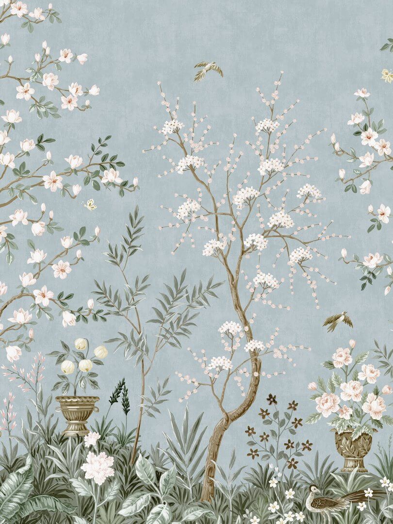 Mural ogród chinoiserie Boras Tapeter Studio 9586W Magnolia Garden Garden Collection