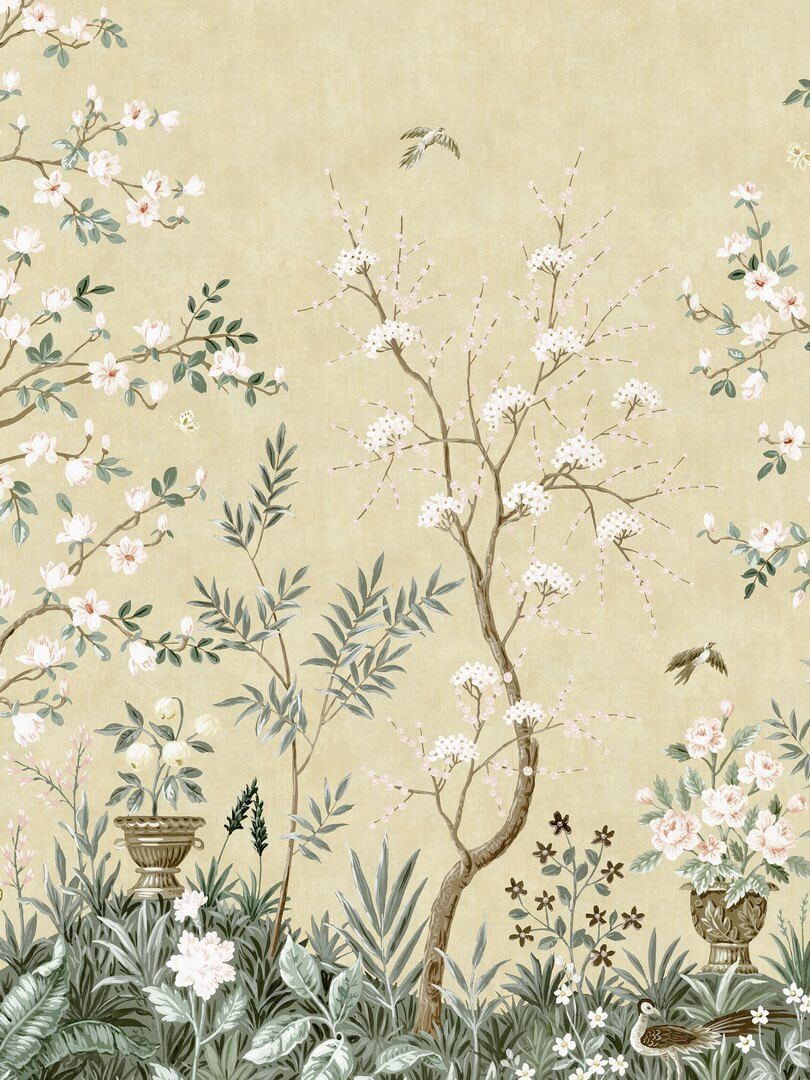 Mural ogród chinoiserie Boras Tapeter Studio 9588W Magnolia Garden Garden Collection