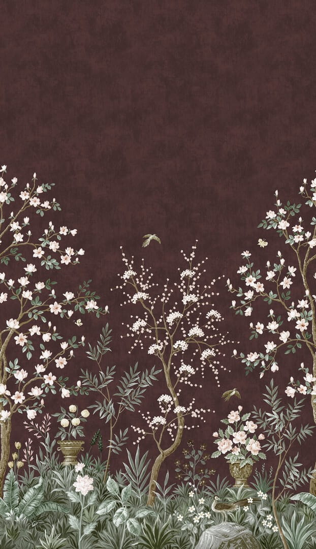 Mural ogród chinoiserie Boras Tapeter Studio 9590W Magnolia Garden Garden Collection