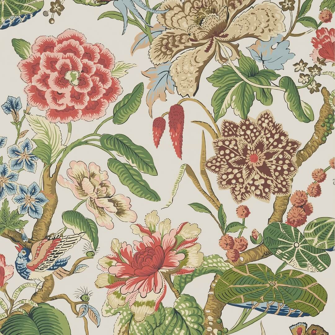 Tapeta botaniczna Thibaut T13657 Hill Garden Grand Palace