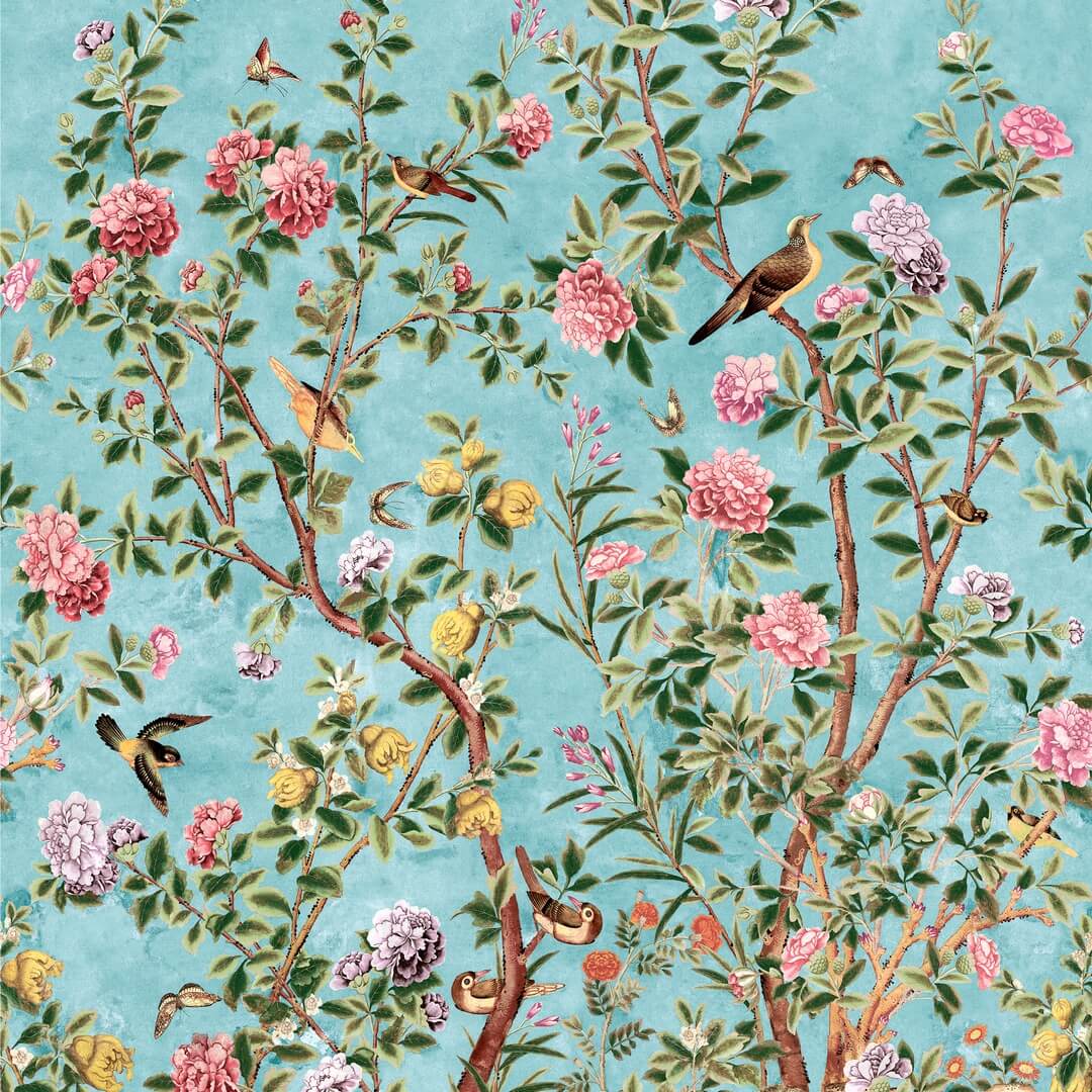 Mural botaniczny ogród Thibaut TM13668 Jardin Bloom Grand Palace