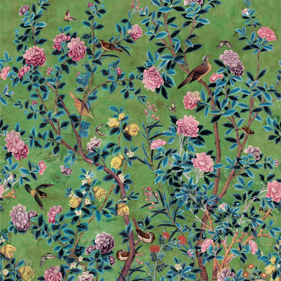 Mural botaniczny ogród Thibaut TM13669 Jardin Bloom Grand Palace