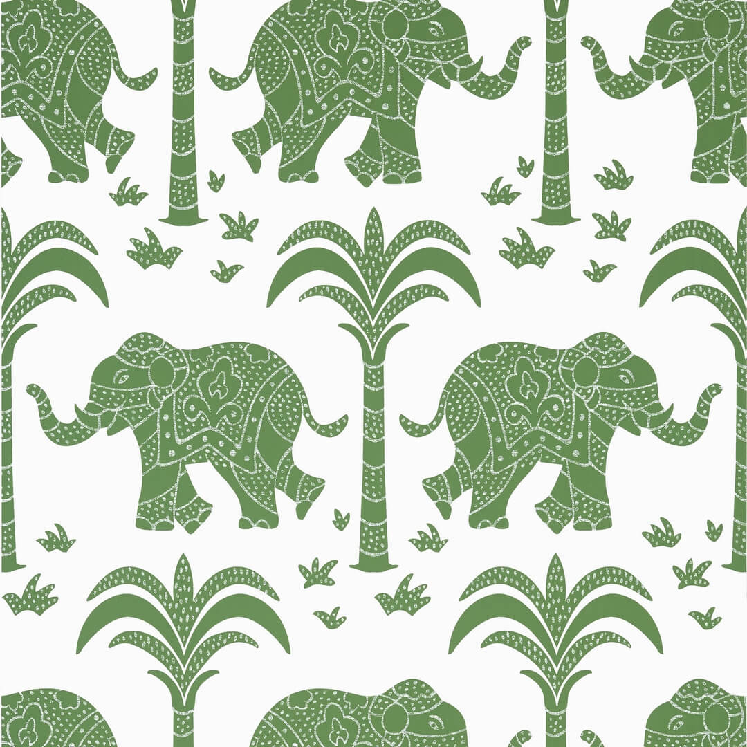 Tapeta słonie Thibaut T16201 Elephant Kisment