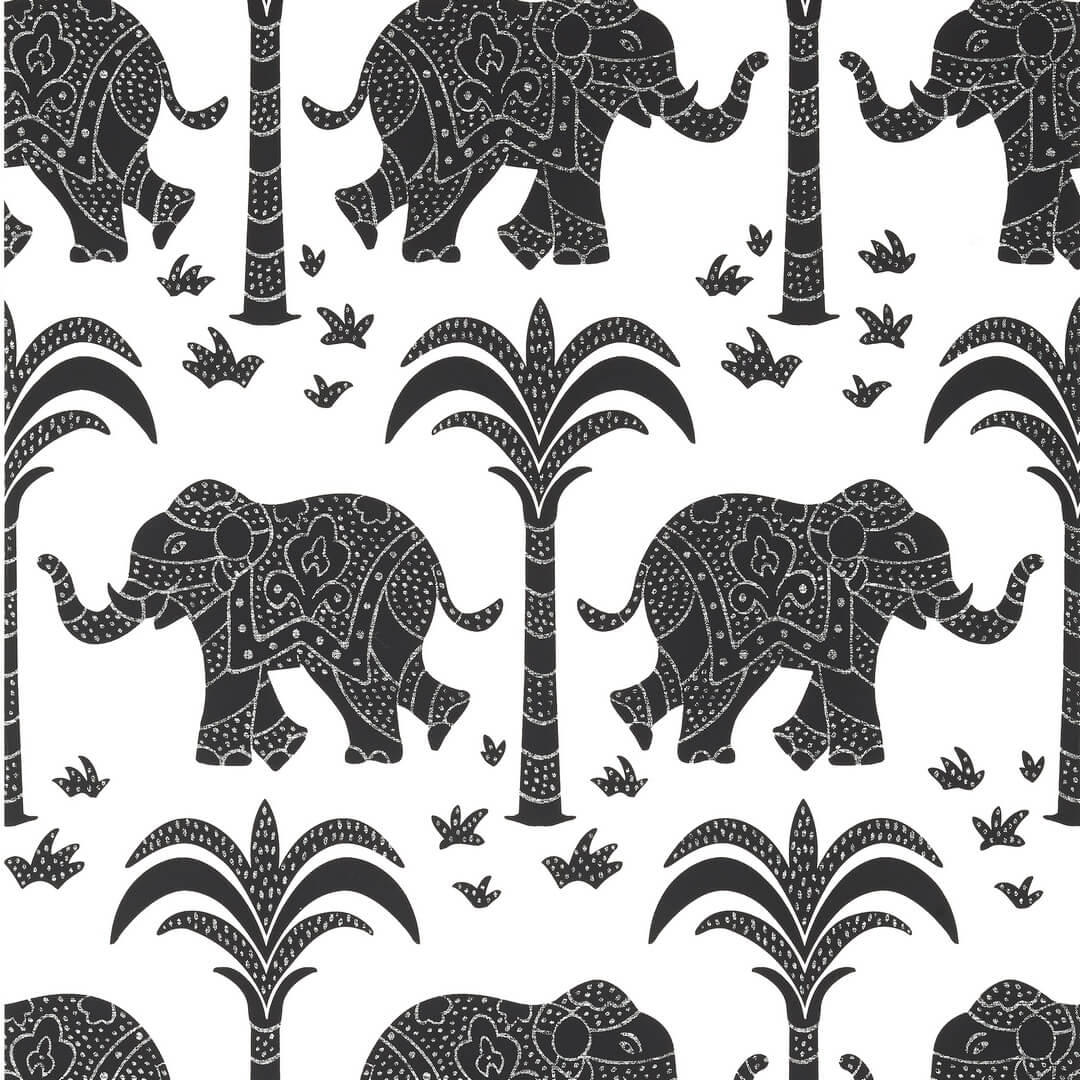 Tapeta słonie Thibaut T16202 Elephant Kisment