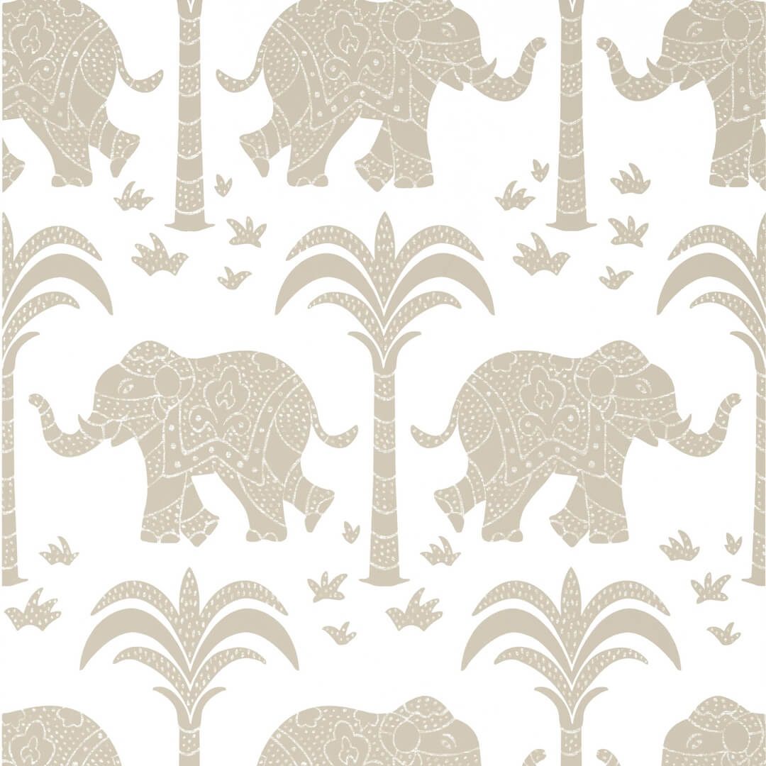Tapeta słonie Thibaut T16205 Elephant Kisment