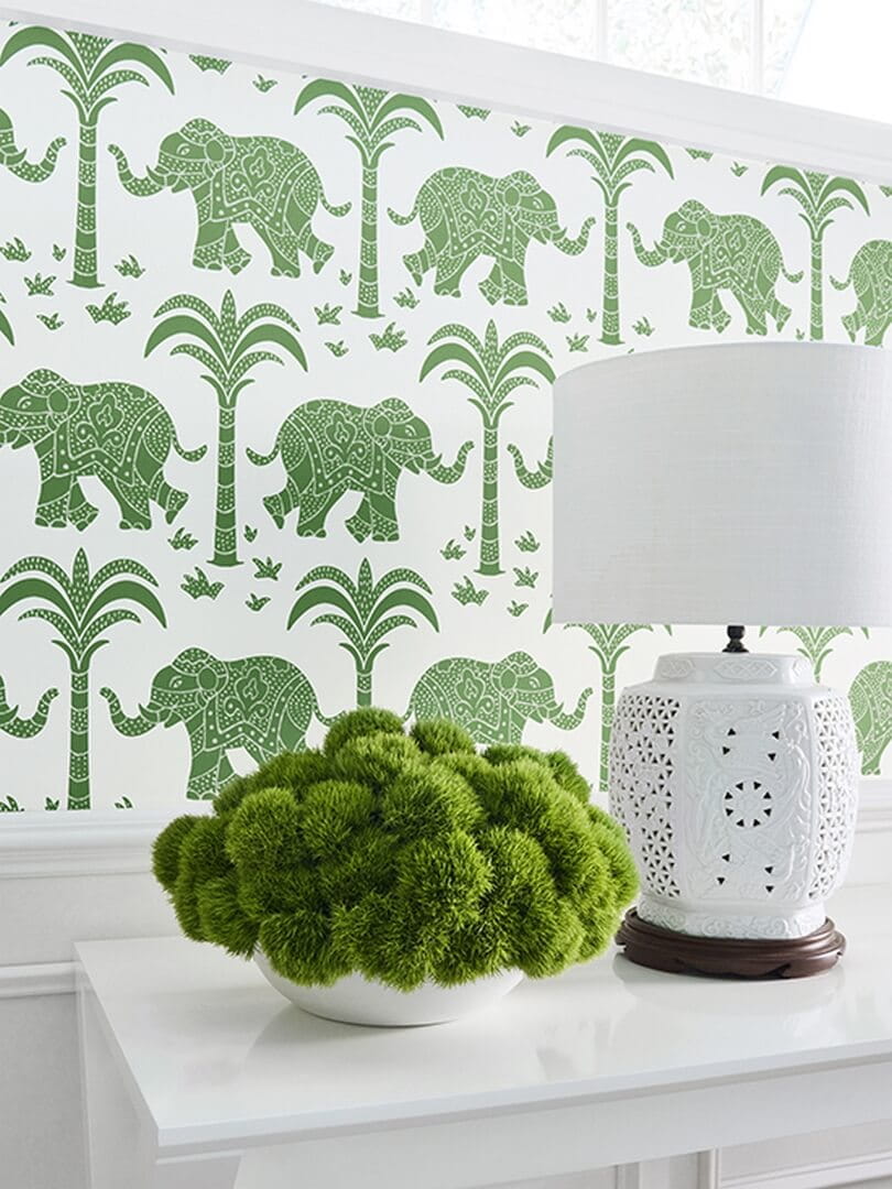 Tapeta słonie Thibaut T16205 Elephant Kisment
