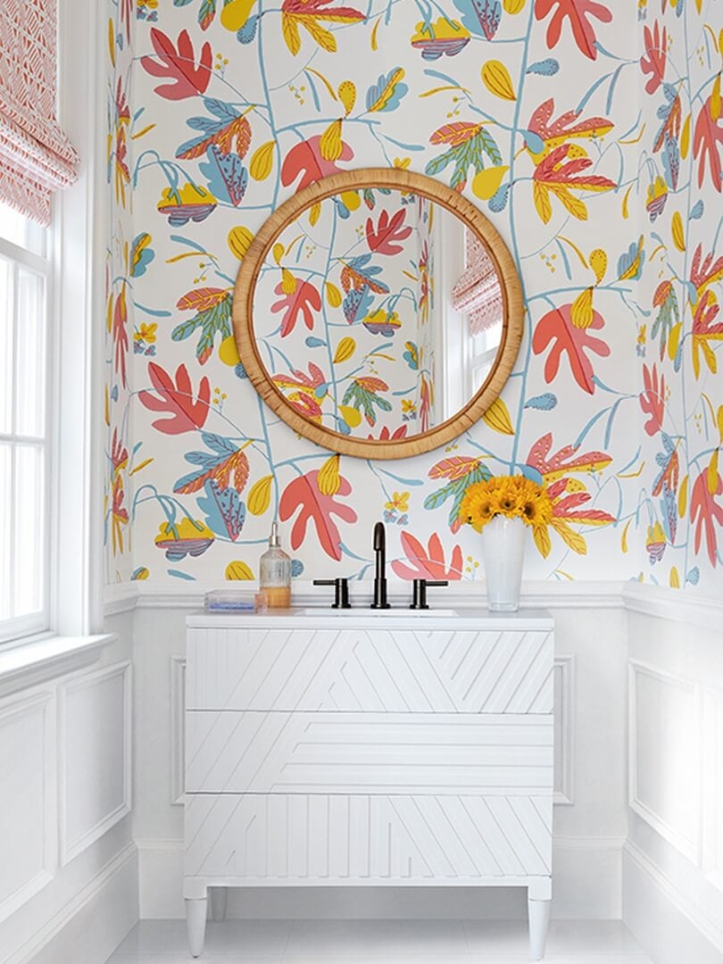 Tapeta liście Thibaut T16209 Matisse Leaf Kisment