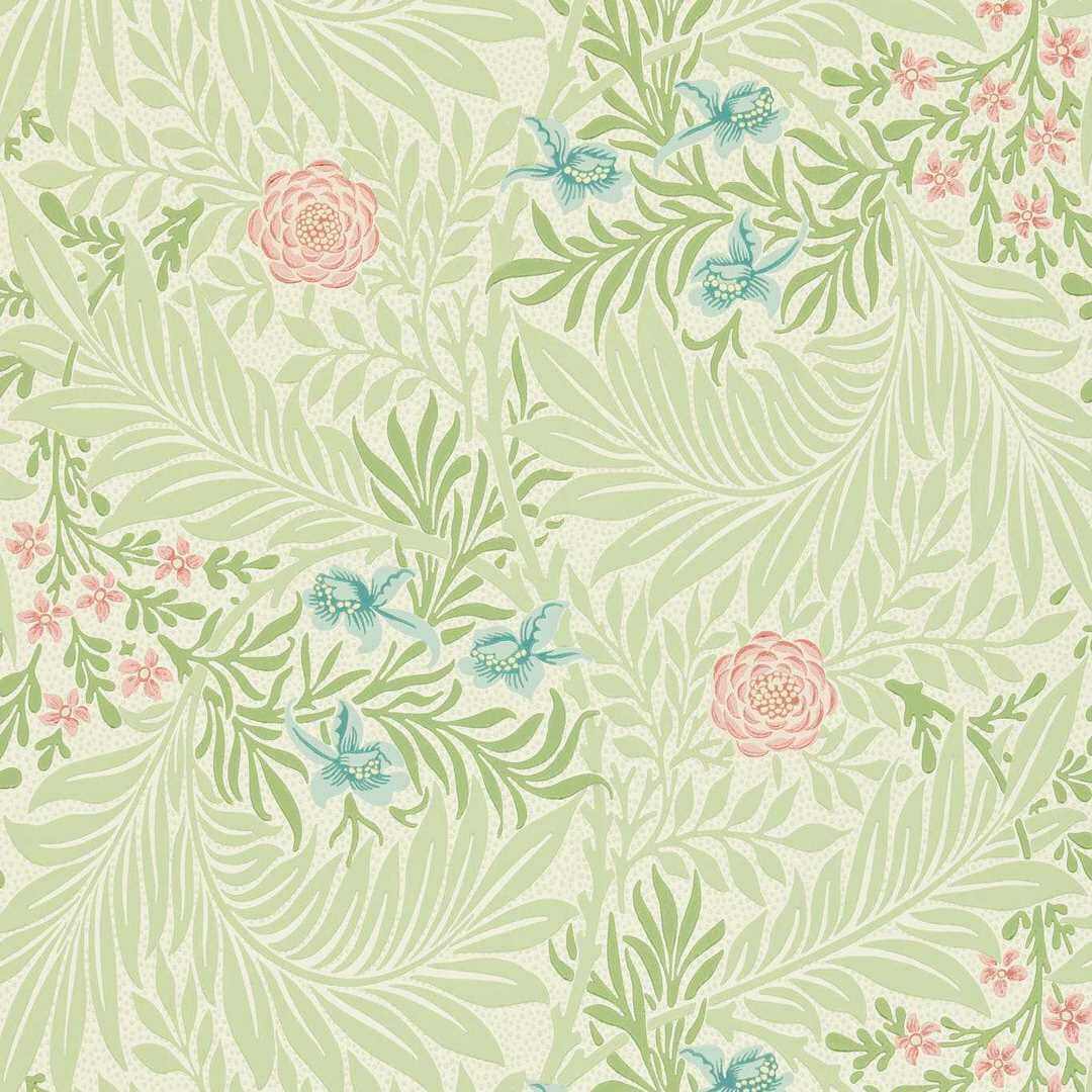Tapeta kwiaty i liście Morris & Co. 212558 Larkspur Morris & Friends