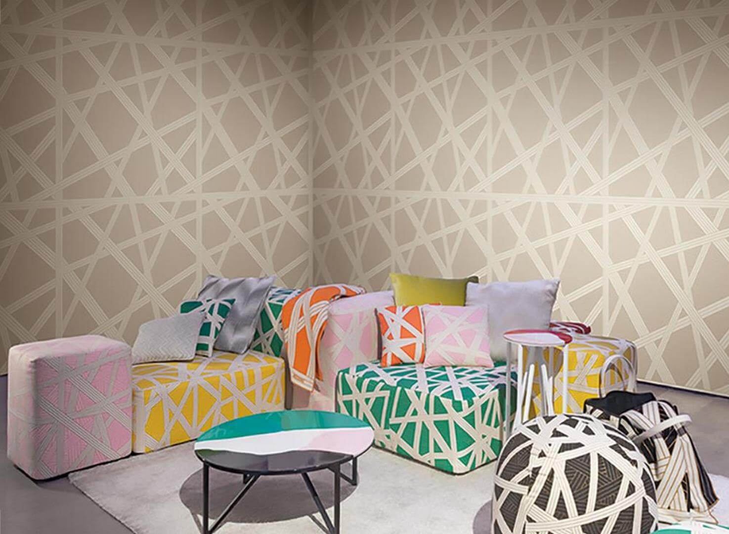 Tapeta geometryczna linie Jannelli & Volpi 10562 Nastri Missoni Home 05