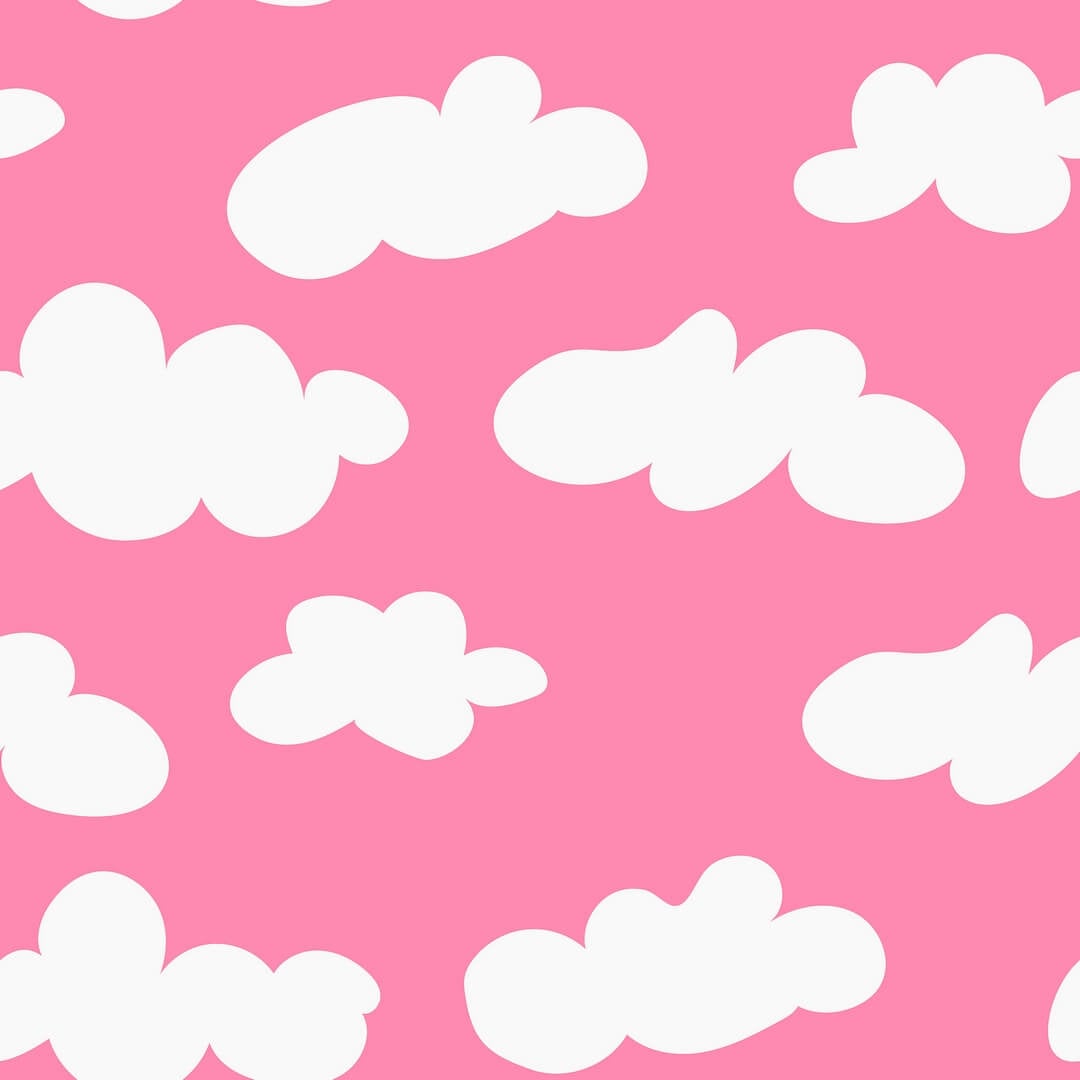Fototapeta chmury Rebel Walls R20033 Cloudy Happy Pink Happy Socks