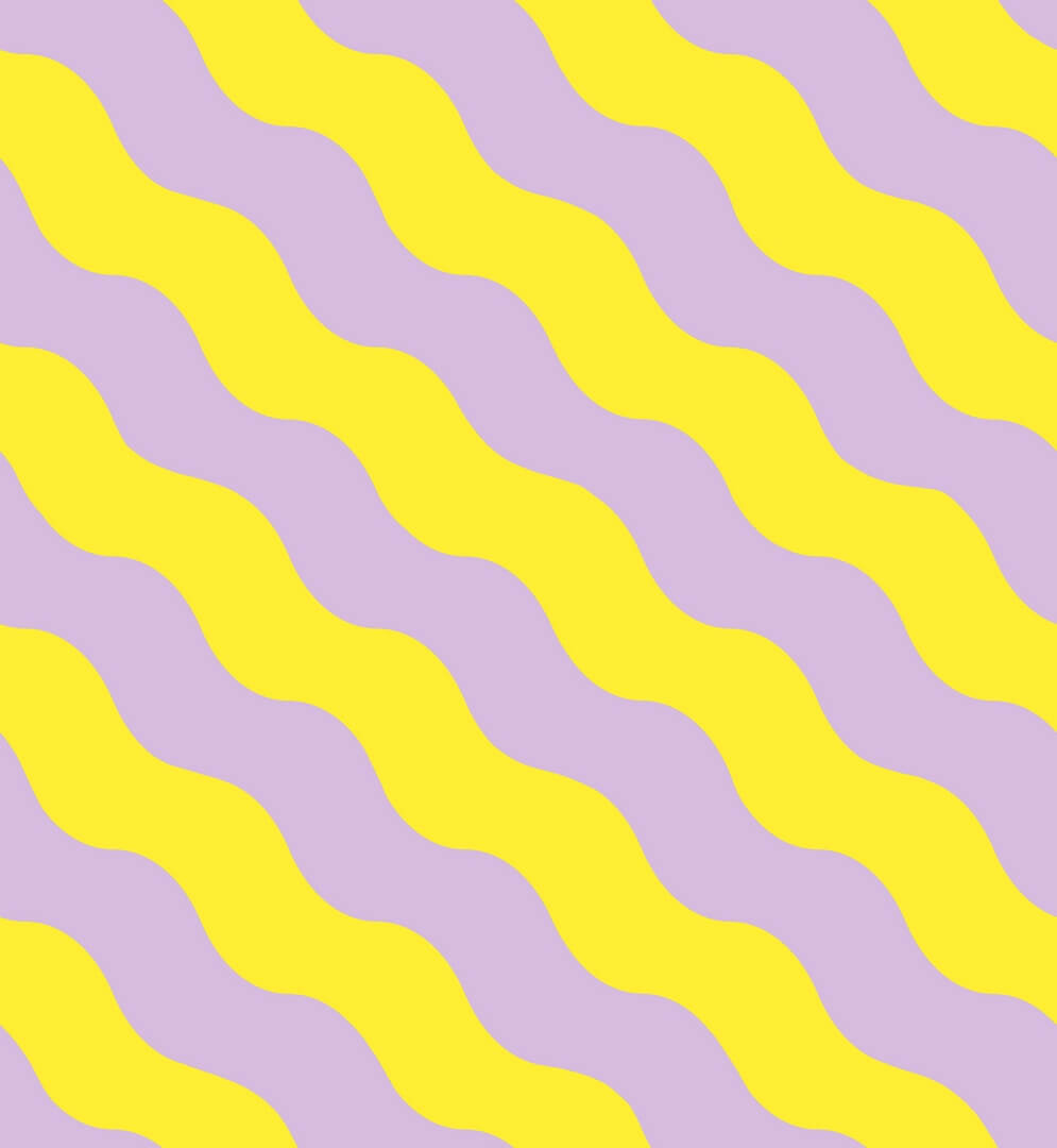 Fototapeta falujące paski Rebel Walls R20040 Polka Stripe Lilac Yellow Happy Socks