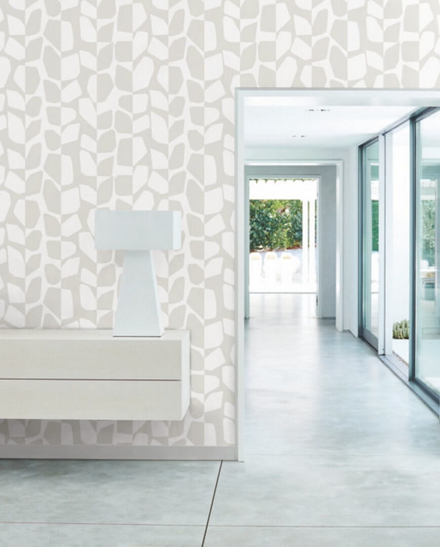 Tapeta abstrakcyjne liście York Wallcoverings BW3891 Primitive Vines Black & White