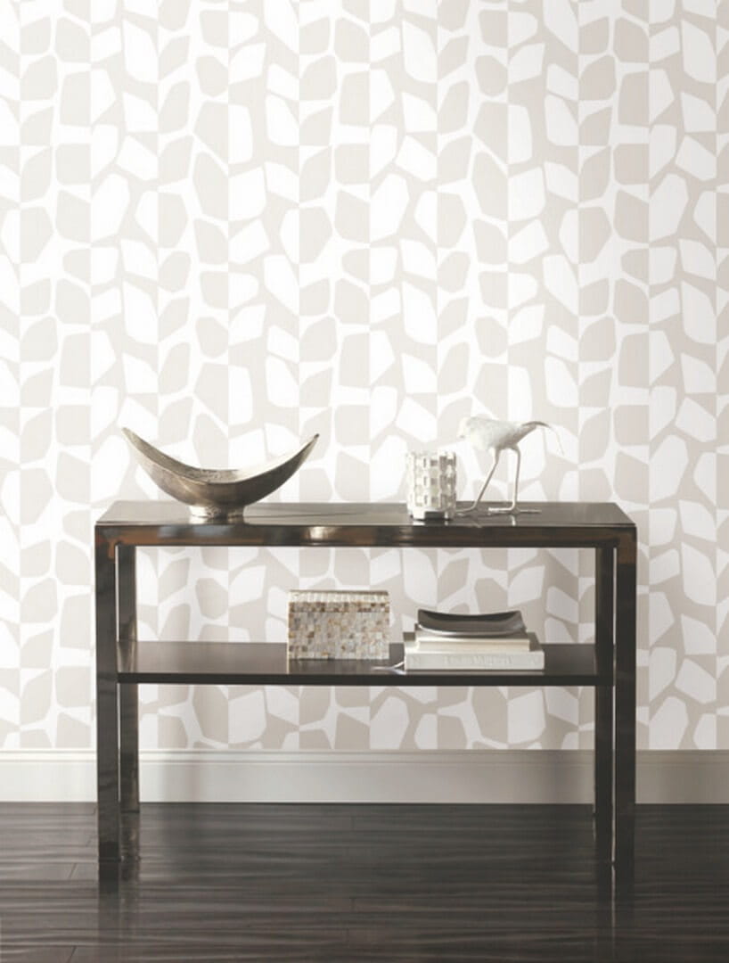 Tapeta abstrakcyjne liście York Wallcoverings BW3891 Primitive Vines Black & White