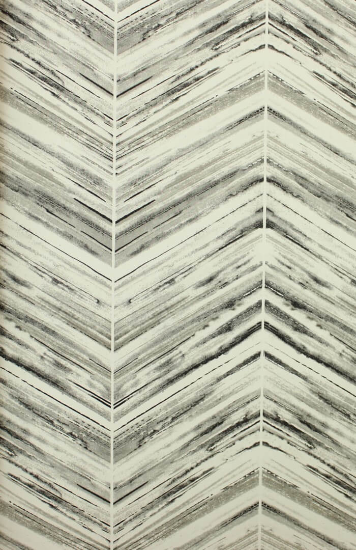 Tapeta jodełka York Wallcoverings BW3911 Petite Watercolor Chevron Black & White