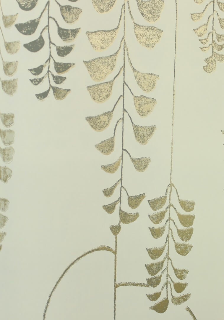 Tapeta roślinna York Wallcoverings BW3941 Deco Wisteria Black & White